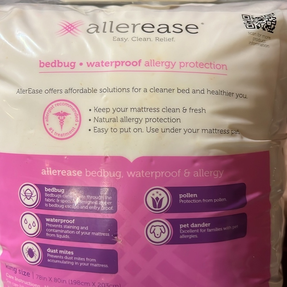 NEW ALLEREASE MATTRESS ENCASEMENT ! - Picture 6 of 8